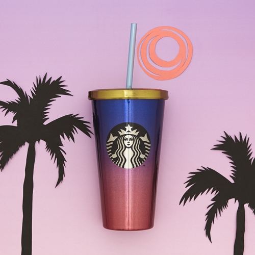 Purple Pink Gradient Cold Cup