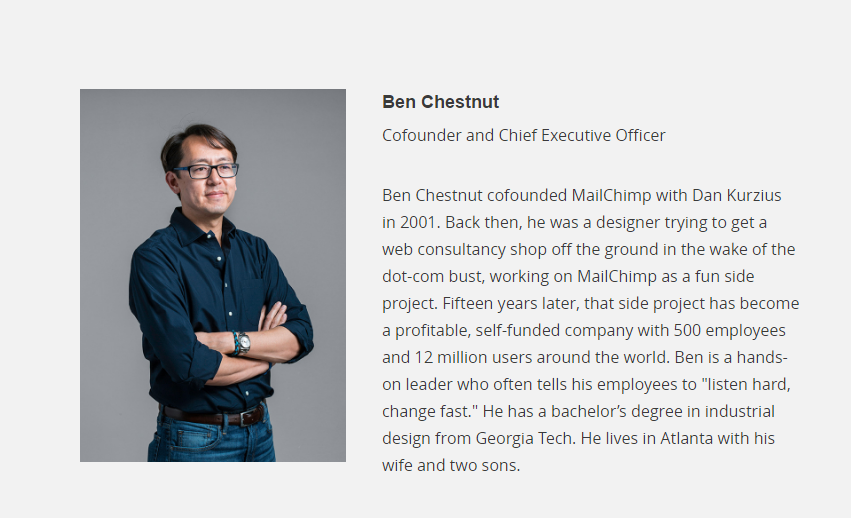 Ben Chestnut หนึ่งในผู้ก่อตั้ง MailChimp 