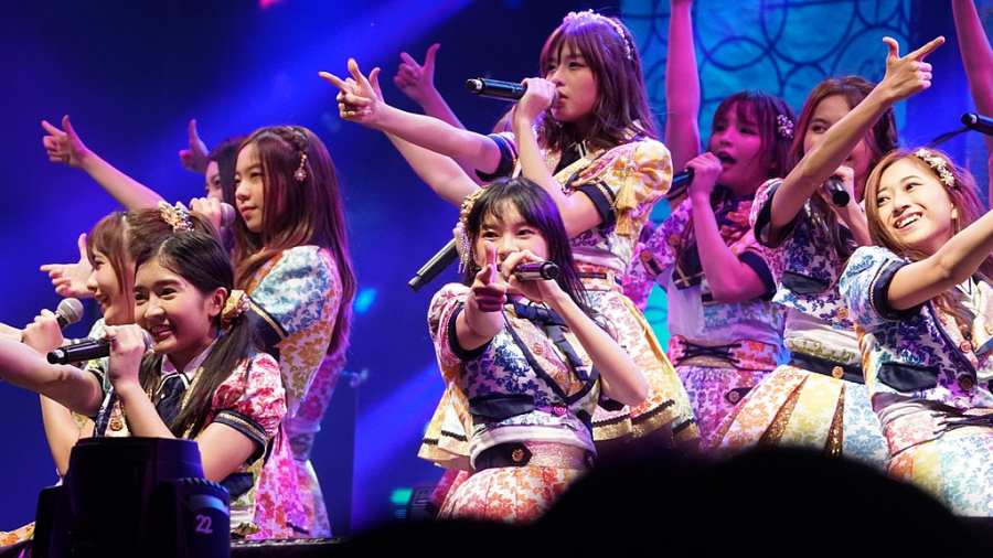 BNK48 on stage in Thailand