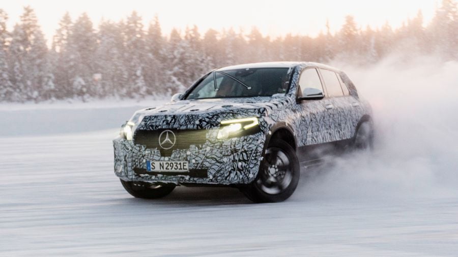 Mercedes-Benz EQC: On the road to series production, prototypes have now successfully completed winter testing in northern Sweden.