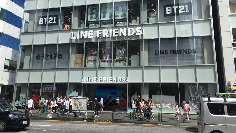 LINE FRIENDS Shop แห่งใหม่ในฮาราจูกุ ประเทศญี่ปุ่น