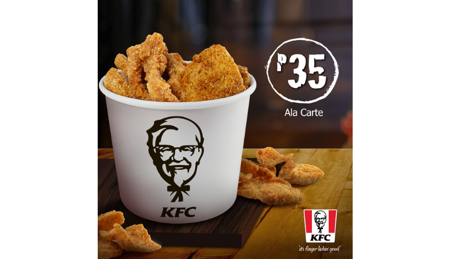 เมนูหนังไก่ทอดของ KFC